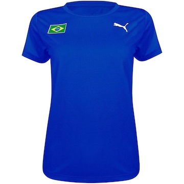 Camiseta Puma Brasil Training Ss Tee Feminina