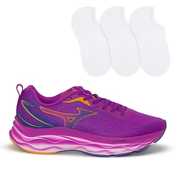 Tênis Mizuno VIctory Rsp - Feminino + 3 Pares de Meias Color Sports Bc - Feminino