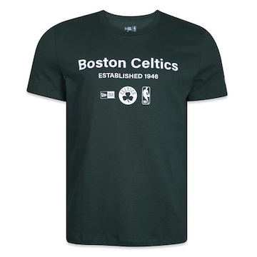 Camiseta New Era Boston Celtics Minimal Label - Masculina