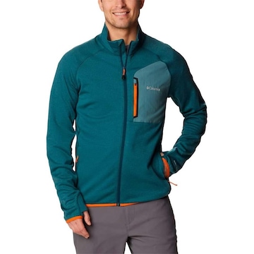 Jaqueta Columbia Triple Canyon Full Zip Verde Água Masculino