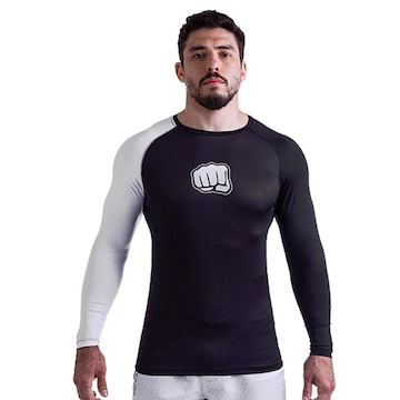 Rash Guard Koral Manga Longa Kombat - Masculino