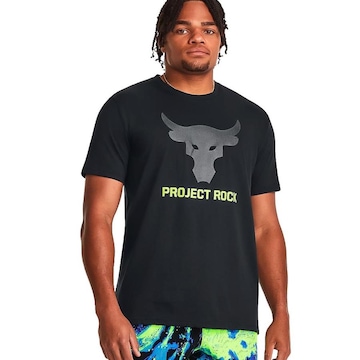 Camiseta Under Armour Brahma Bull Pjt Rock Preto Masculino