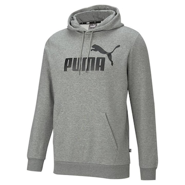 Blusão de Moletom com Capuz Puma Canguru Ess Big Logo - Masculino