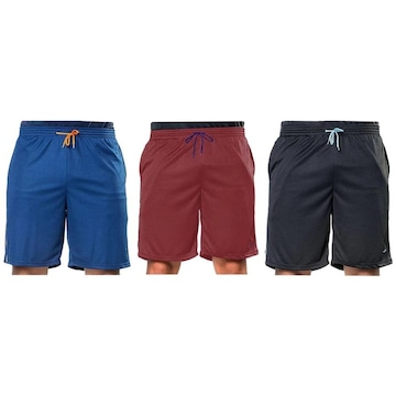 Kit Bermuda Elite Comfort - 3 Unidades - Masculina