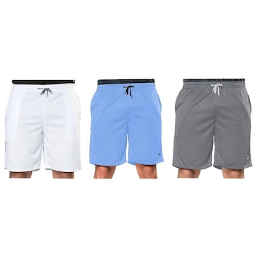 Kit Bermudas Elite Comfort - 3 Unidades - Masculina