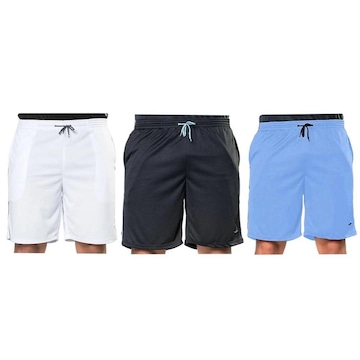 Kit Bermudas Elite Comfort - 3 Unidades - Masculina