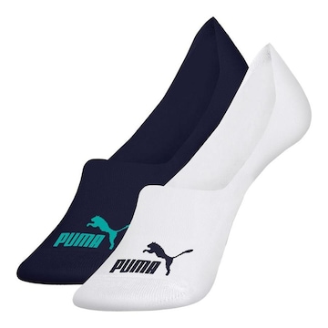 Kit Meias Puma Invisível - 2 Pares - Masculina