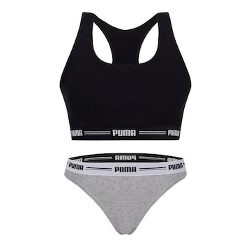 Kit Top Puma Nadador + Calcinha Biquíni - Feminino