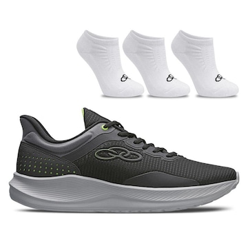 Tênis Olympikus Zex + 3 Pares de Meia Cano Invisível - Masculino