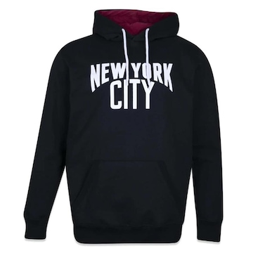 Blusão de Moletom com Capuz New Era New York City Back To School - Masculino