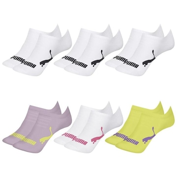 Kit Meia Sapatilha Puma Invisível - 6 Pares - Infantil