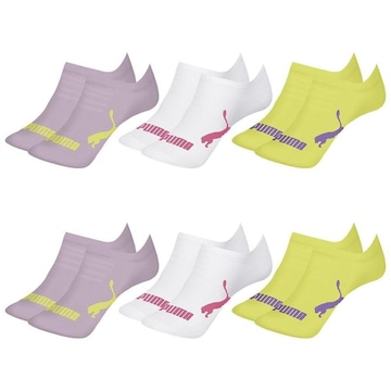 Kit Meia Sapatilha Puma Invisível - 6 Pares - Infantil