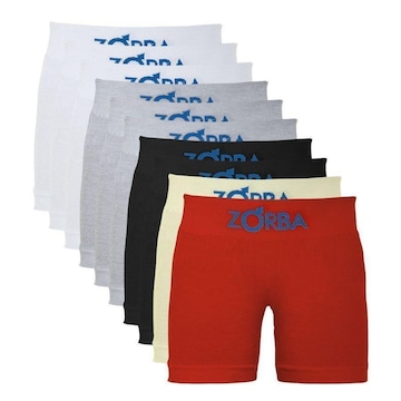 Kit de Cuecas Boxer sem Costura Algodão 678 - Infantil - 10 unidades