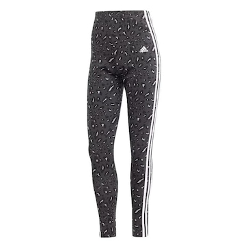 Calça Legging adidas Animal Print 3S - Feminina