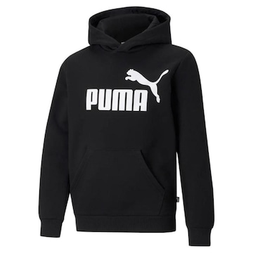 Blusão de Moletom com Capuz Puma Essentials Big Logo Hoodie Fleece Boys - Infantil