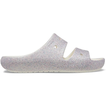 Chinelo Crocs Classic Glitter Sandal V2 K Mystic Glitter - Slide - Infantil