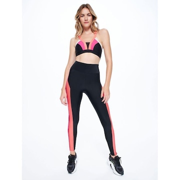 Top Fitness Body For Sure Alça Cruzada Liso Action - Feminino