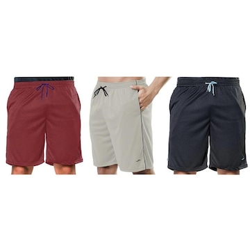 Kit Bermuda Elite Comfort - 3 Unidades - Masculina