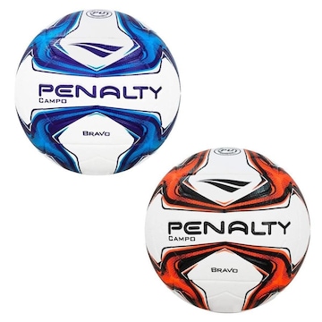 Kit com 2 Bola de Futebol Campo Penalty Bravo Xxiv