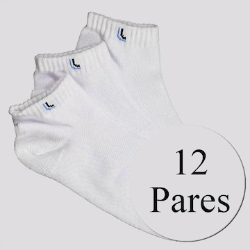 Kit Meias Lupo Walk Cano Curto - 12 Pares - Adulto