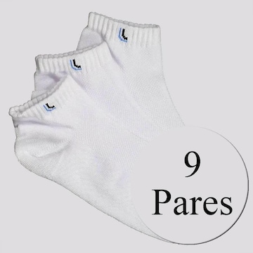 Kit Meias Lupo Walk Cano Curto - 9 Pares - Adulto