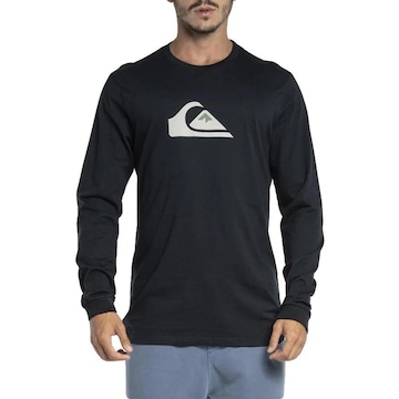 Camiseta Manga Longa Quiksilver Comp Logo - Masculina