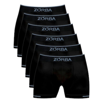 Kit Cuecas Zorba Boxer Extreme Point - 6 Unidades Adulto