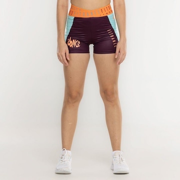 Shorts FitDance Elastico Recorte - Feminino