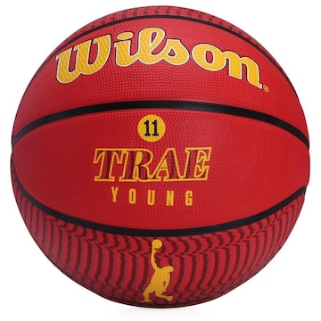 Bola de Basquete Wilson Nba Player Icon Outdoor Trae Young - Tamanho 7