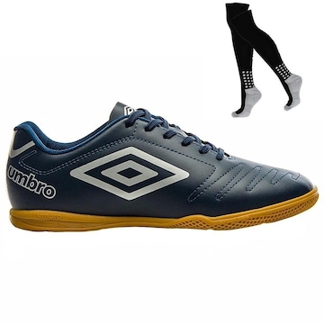 Chuteira Futsal Umbro Class + Meião - Adulto