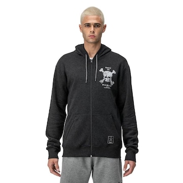 Jaqueta de Moletom com Capuz Oakley Back To Skull Hoodie F/Z - Masculino