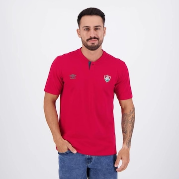 Camisa Polo do Fluminense Viagem 2024 Umbro - Masculina