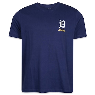 Camiseta New Era Regular Detroit Tigers Logo History - Masculina