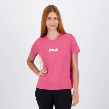 Camiseta Fila Letter Fit - Feminina