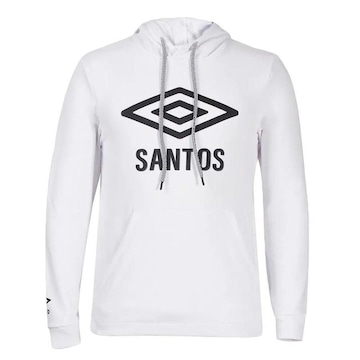 Blusão de Moletom com Capuz do Santos Graphic Umbro - Masculino