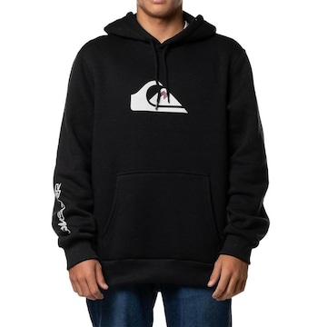 Blusão de Moletom com Capuz Quiksilver Canguru Comp Logo - Masculino