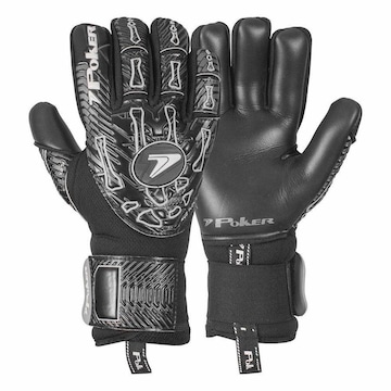 Luvas de Goleiro Poker de Campo Profissional Hug Flex 4 - Adulto