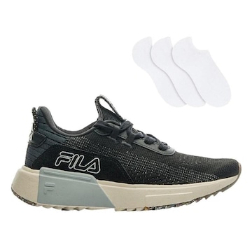 Kit Tênis Fila Virtous Knit + 3 Pares de Meias - Masculino