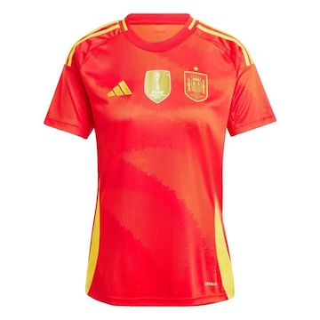 Camisa 1 da Espanha 24 adidas - Feminina