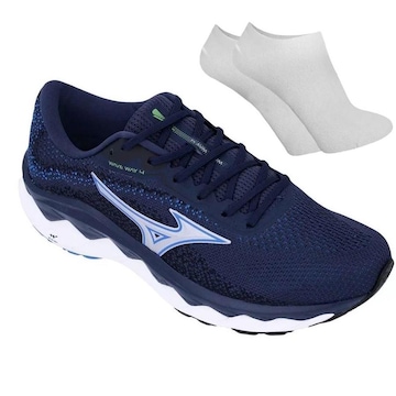 Tênis Mizuno Wave Way 4 + Par de Meia - Masculino