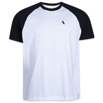 Camiseta New Era Raglan Chicago White Sox Hiphop - Masculina