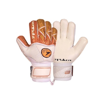 Luva de Goleiro Poker de Futebol de Campo Profissional Ortho Vulcan - Adulto