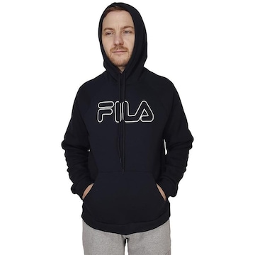 Casaco Moletom Fila Letter Outline - Masculino