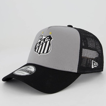 Boné Aba Curva New Era Santos Trucker - Snapback - Adulto