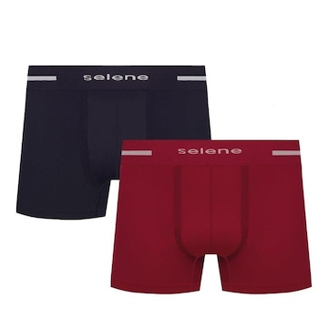 Kit Cuecas Boxer Selene sem Costura - 2 Unidades - Masculina