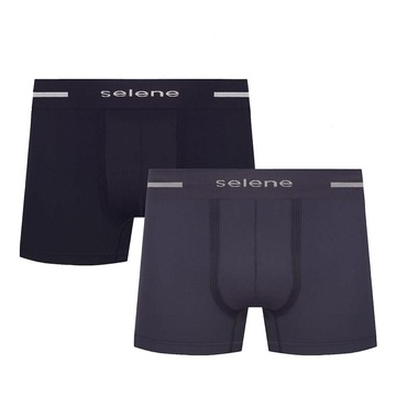 Kit Cuecas Boxer Selene sem Costura - 2 Unidades - Masculina