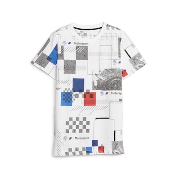 Camiseta Puma Bmw M Motorsport All-Over-Print - Infantil