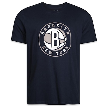 Camiseta New Era Regular Brooklyn Nets Core NBA - Masculina