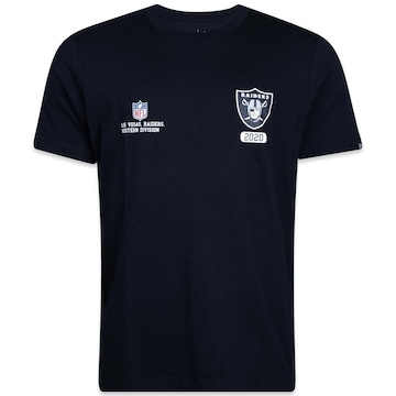 Camiseta New Era Regular Las Vegas Raiders Club House - Masculina