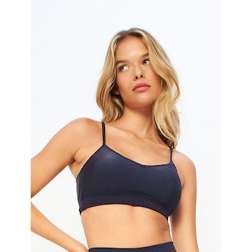 Top Fitness com Bojo Bodyforsure Alça Reta Textura Line - Feminino